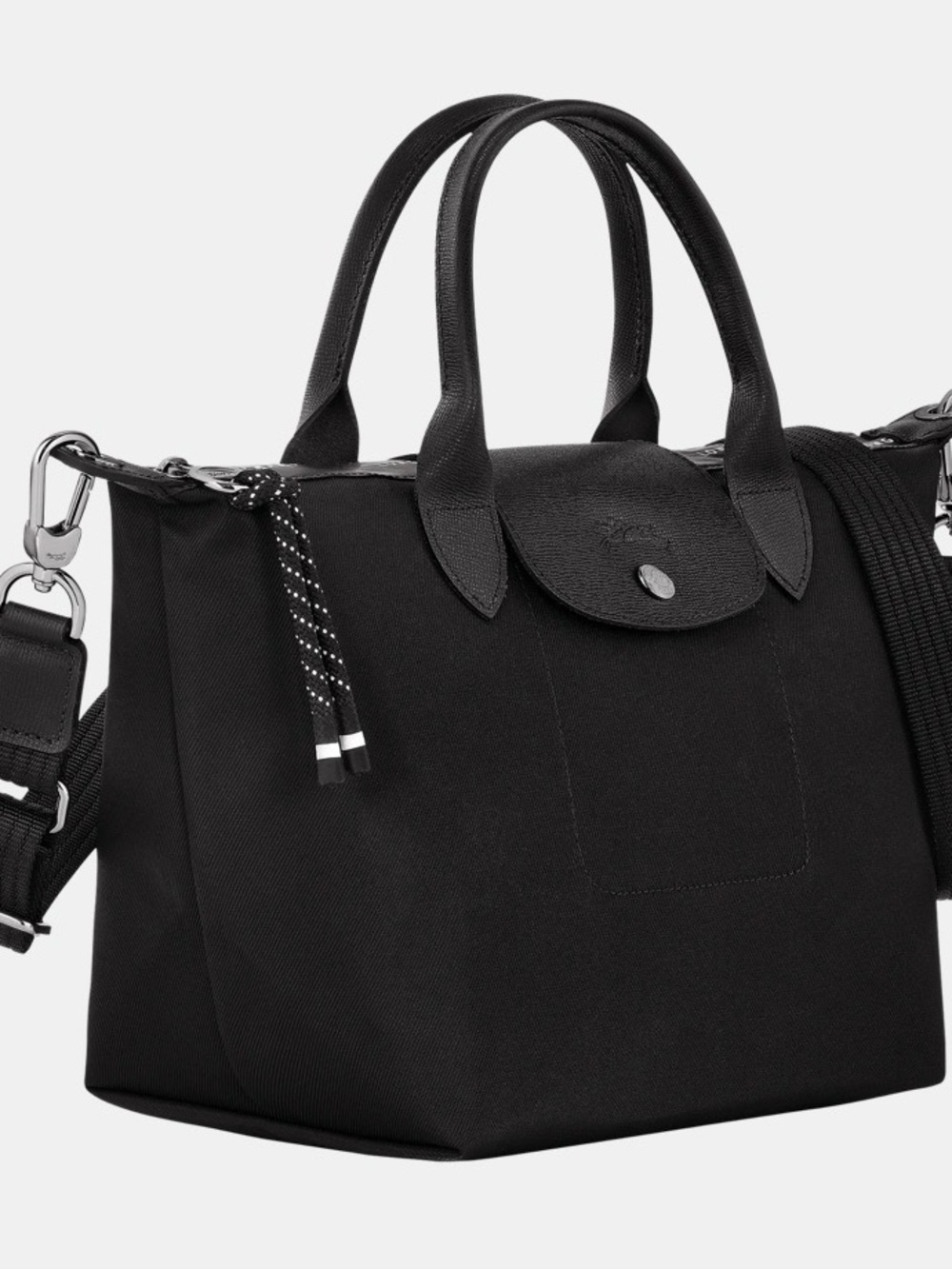 Longchamp LE PLIAGE ENERGY Small HANDBAG Black Recycled canvas